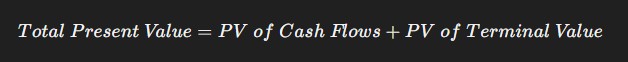 Calculate the Total Present Value
