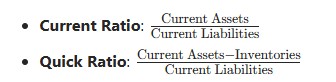 Liquidity Ratios